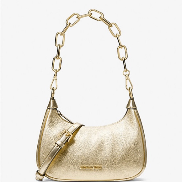 Cora mini  Metallic Leather Shoulder Bag - Picture 3 of 3